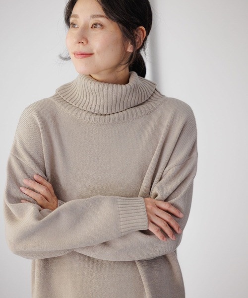 LEPSIM（レプシィム）の「7ゲージ満たされタートルニットプルオーバー
