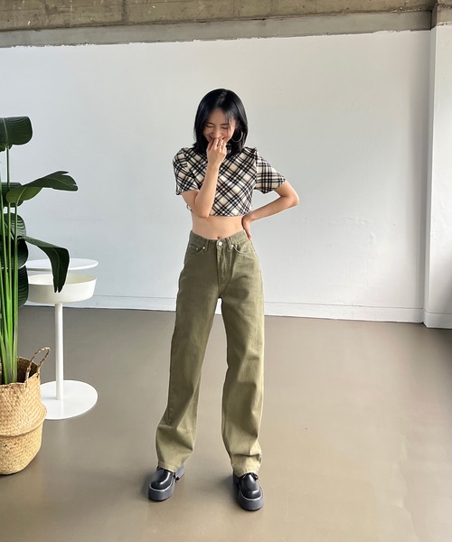 by muni:r（バイ ムニール）の「5COLOR ウォッシングコットンパンツ（その他パンツ・レディース・ベージュ/ネイビー/カーキ/ピンク/レッド系その他・SMALL/MEDIUM）」の10枚目の写真