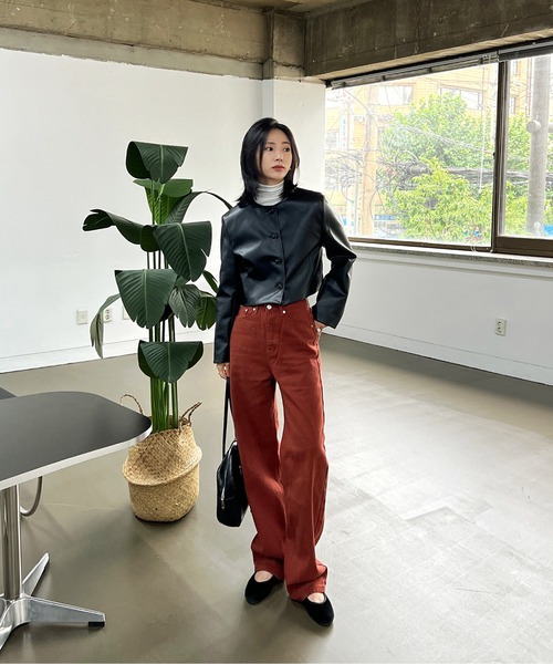 by muni:r（バイ ムニール）の「5COLOR ウォッシングコットンパンツ（その他パンツ・レディース・ベージュ/ネイビー/カーキ/ピンク/レッド系その他・SMALL/MEDIUM）」の14枚目の写真