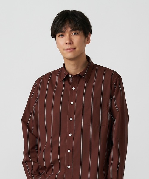 Pitta Re:)（ピッタリ）の「形態安定ノーアイロン ラウンドテール レギュラー 長袖ビジネスワイシャツ（ビジネスシャツ・メンズ・ダークオレンジ・LL/S/M/L）」の5枚目の写真