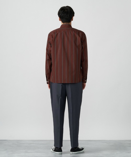 Pitta Re:)（ピッタリ）の「形態安定ノーアイロン ラウンドテール レギュラー 長袖ビジネスワイシャツ（ビジネスシャツ・メンズ・ダークオレンジ・LL/S/M/L）」の6枚目の写真