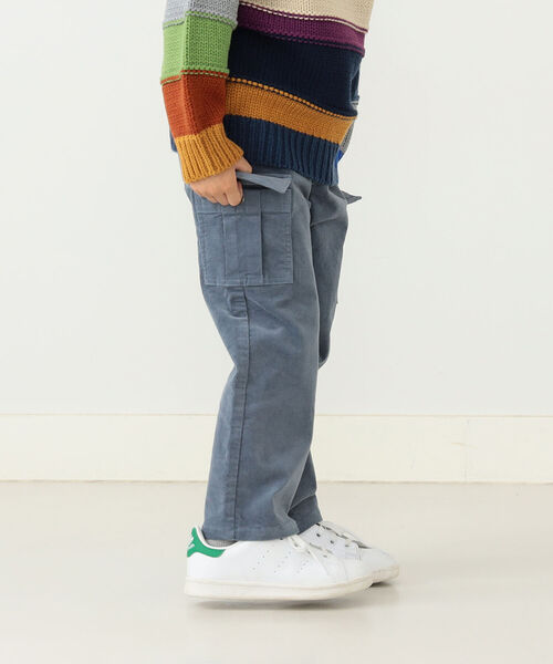 BEAMS mini（ビームスミニ）の「BEAMS mini / コーデュロイ カーゴパンツ (90～150㎝)（カーゴパンツ・キッズ・ブラウン系その他4/ブルー系その他2・90/100/110/120/130/140/150）」の7枚目の写真