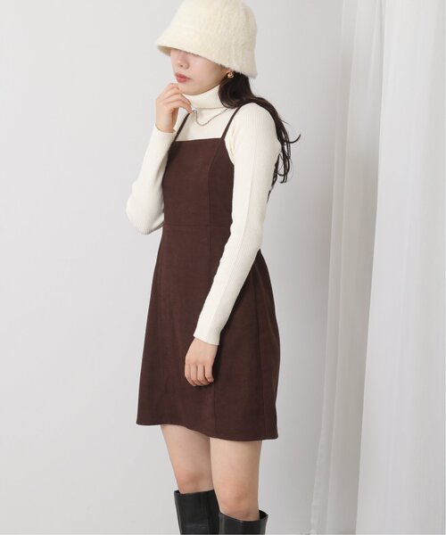 RAY CASSIN（レイカズン）の「ミニキャミワンピース（ワンピース・レディース・ブラック/ブラウン/キナリ・FREE）」の15枚目の写真