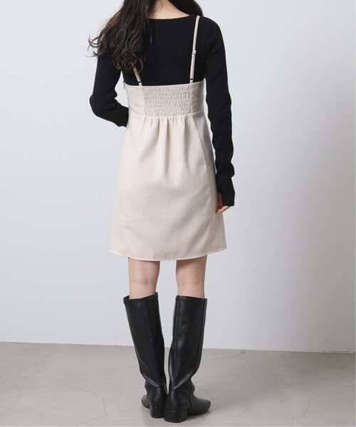 RAY CASSIN（レイカズン）の「ミニキャミワンピース（ワンピース・レディース・ブラック/ブラウン/キナリ・FREE）」の9枚目の写真