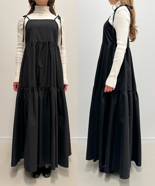 リボンティアードキャミワンピース（ワンピース）｜Louere