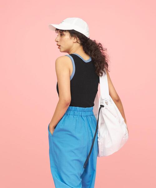 CITEN（シテン）の「＜CITEN＞トリム パイル タンクトップ（タンクトップ・レディース・ナチュラル/ブラック/イエロー・FREE）」の9枚目の写真