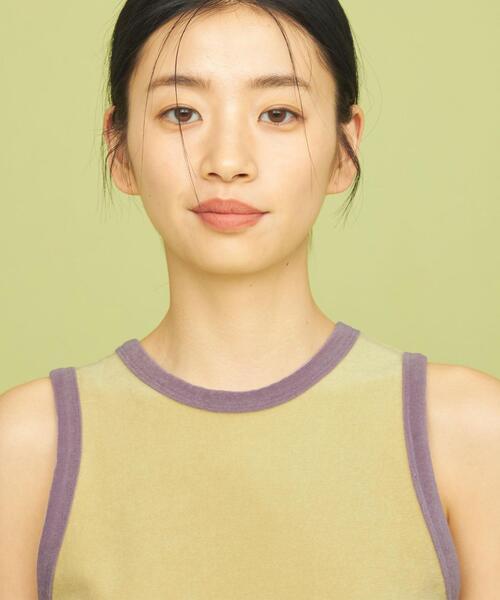 CITEN（シテン）の「＜CITEN＞トリム パイル タンクトップ（タンクトップ・レディース・ナチュラル/ブラック/イエロー・FREE）」の13枚目の写真
