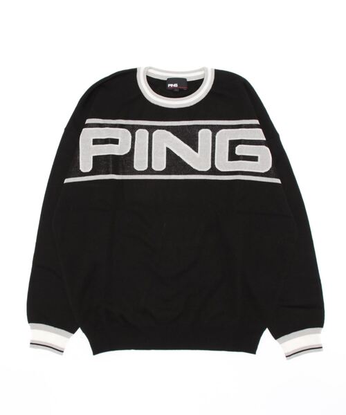 PING（ピン）の「【PING APPAREL】ダブルジャガードBIGロゴニット＜PERFORMANCE＞ (LADIES)（ニット/セーター