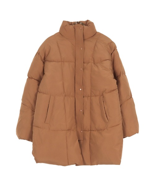 KOBE LETTUCE（コウベレタス）の「スタンドカラー中綿ロングコート