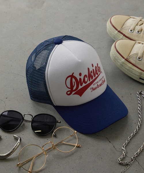 Dickies(ディッキーズ)の「Dickies メッシュキャップ A(キャップ・メンズ・ネイビー/ホワイト/ブラック・FREE)」の3枚目の写真