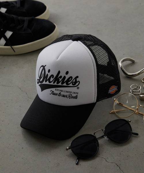 Dickies(ディッキーズ)の「Dickies メッシュキャップ A(キャップ・メンズ・ネイビー/ホワイト/ブラック・FREE)」の2枚目の写真