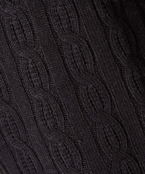 A de a.v.v（アードアー・ヴェ・ヴェ）の「袖レイヤード風ドッキングニット（ニット/セーター・レディース・ブラック/ブルー・38/36）」の6枚目の写真