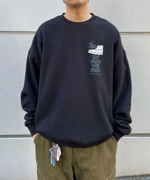 WHO'S WHO gallery(フーズフーギャラリー)の「COOPER FACTスニーカークルースウェット(スウェット・レディース・アッシュグレー/ブラック/ホワイト・FREE)」の13枚目の写真