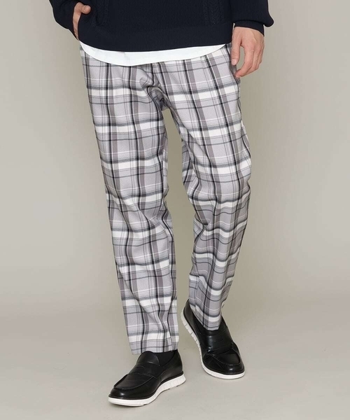 a.v.v（アーヴェヴェ）の「アーバンタックチェックパンツ（その他パンツ・メンズ・ベージュ/ネイビー/グレー・46/44/48/50）」の15枚目の写真