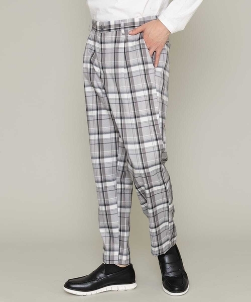 a.v.v（アーヴェヴェ）の「アーバンタックチェックパンツ（その他パンツ・メンズ・ベージュ/ネイビー/グレー・46/44/48/50）」の17枚目の写真