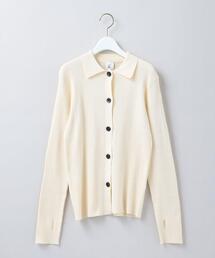 6 | ＜6(ROKU)＞RIB SHIRT CARDIGAN 23SS/カーディガン(カーディガン/ボレロ)