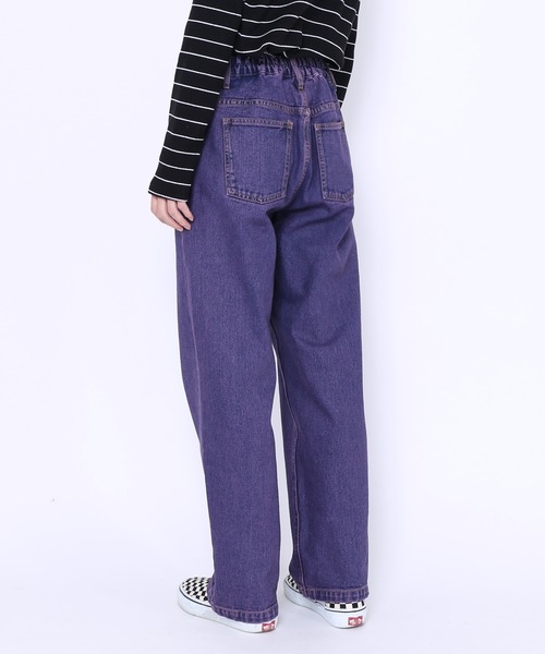 PUNYUS（プニュズ）の「オーバーダイカラーデニムパンツ（デニムパンツ・レディース・パープル・1/2/3/4）」の19枚目の写真