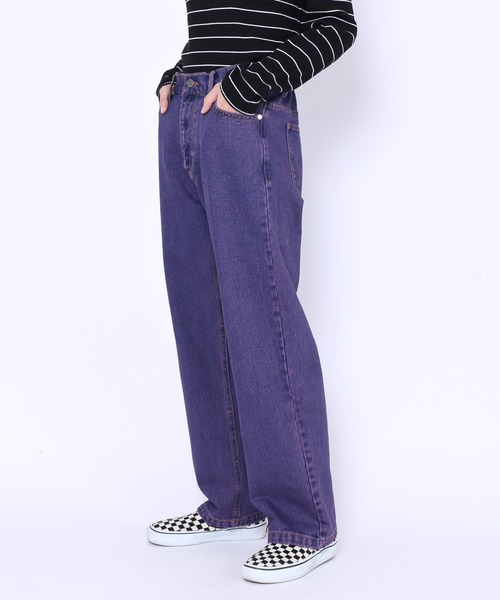 PUNYUS（プニュズ）の「オーバーダイカラーデニムパンツ（デニムパンツ・レディース・パープル・1/2/3/4）」の18枚目の写真