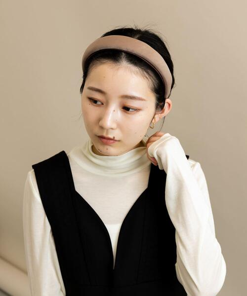 SMELLY（スメリー）の「サテンプックリカチューシャ（カチューシャ・レディース・ブラウン・-）」の6枚目の写真