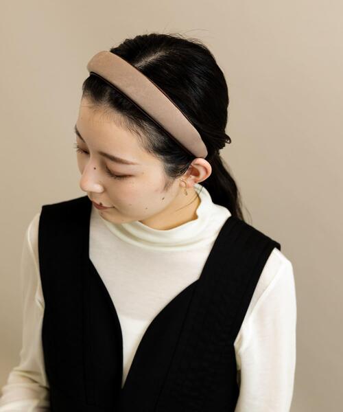 SMELLY（スメリー）の「サテンプックリカチューシャ（カチューシャ・レディース・ブラウン・-）」の2枚目の写真