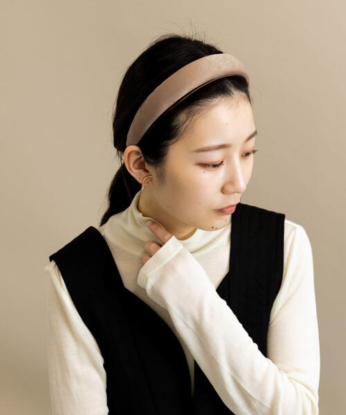 SMELLY（スメリー）の「サテンプックリカチューシャ（カチューシャ・レディース・ブラウン・-）」の3枚目の写真