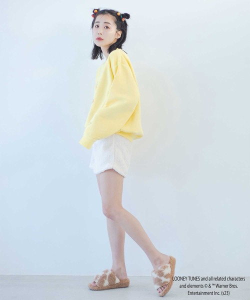 qumerry.（キュメリ）の「TWEETYスウェットプルオーバー（スウェット・レディース・イエロー/ピンク・FREE）」の13枚目の写真