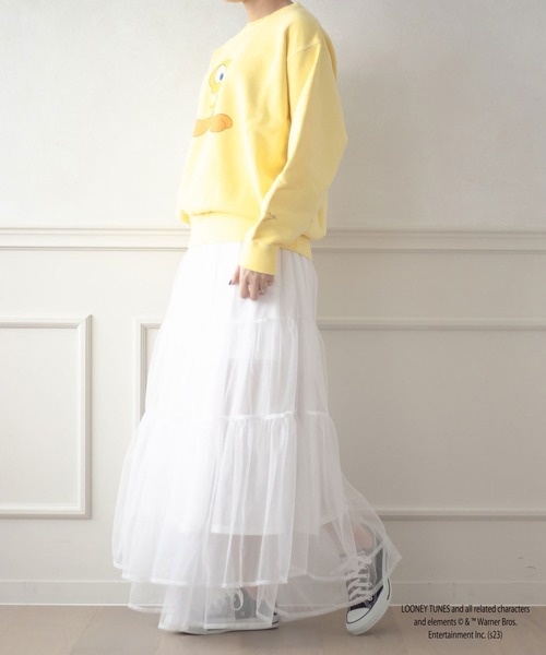 qumerry.（キュメリ）の「TWEETYスウェットプルオーバー（スウェット・レディース・イエロー/ピンク・FREE）」の19枚目の写真