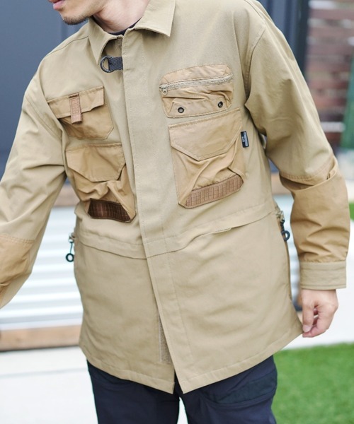 grn（ジーアールエヌ）の「【grn GENERAL LIFE/ジーアールエヌジェネラルライフ】TOOLBOX STYLE JACKET ツールボックススタイルジャケット（ブルゾン・メンズ・インディゴブルー/ベージュ/ブラック・M/L）」の7枚目の写真