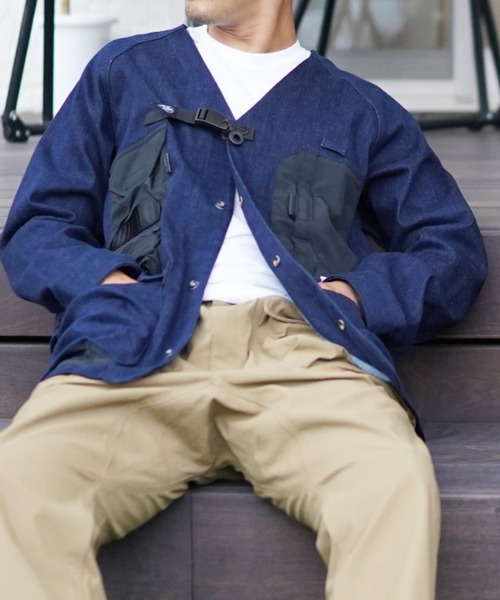 grn（ジーアールエヌ）の「【grn GENERAL LIFE/ジーアールエヌジェネラルライフ】TOOLBOX STYLE JACKET ツールボックススタイルジャケット（ブルゾン・メンズ・インディゴブルー/ベージュ/ブラック・M/L）」の8枚目の写真