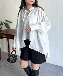 prose verse | イレギュラーヘムフロントリボンスリットシャツ(シャツ/ブラウス)