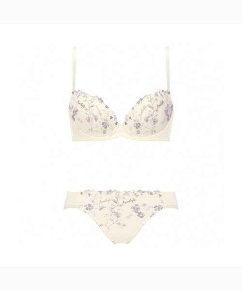 AMOSTYLE BY TRIUMPH（アモスタイルバイトリンプ）の「【WEB限定ブラ＆ショーツセット】【脇高設計でバストふっくら。アウターをすっきり着こなせる】チャーミングラマースリムライン ブラ＆ショーツセット マーブル アモスタイル ステッチ【A,B,C,Dカップ】AMST965 WHU + Hikini JX（ブラ&ショーツ・レディース・ブルー/ホワイト/グリーン・A70/A75/B65/B70/B75/C65/C70/C75/C80/D65/D70/D75/D80）」の22枚目の写真