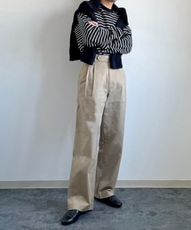 極美 MOVER GARMENTS サイドアジャスター 2タックパンツ チノパン 72391127b_291_d_215.jpg