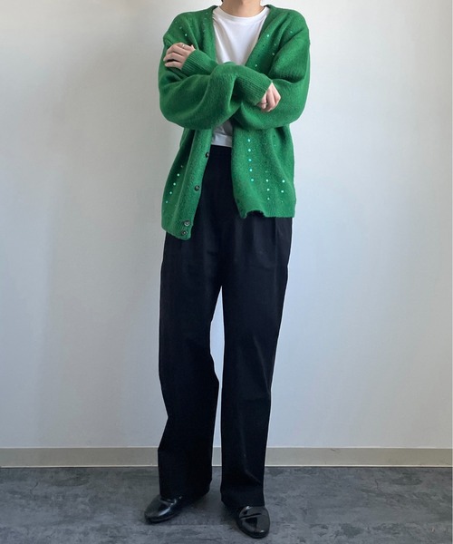 y/m by れぽすけ（イムバイレポスケ）の「サイドアジャスター2タックパンツ（その他パンツ・メンズ・ブラック/ライトベージュ・S/M/L/XL/XS）」の3枚目の写真