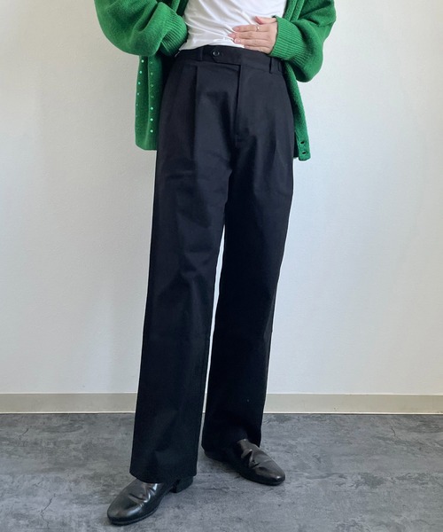 y/m by れぽすけ（イムバイレポスケ）の「サイドアジャスター2タックパンツ（その他パンツ・メンズ・ブラック/ライトベージュ・S/M/L/XL/XS）」の5枚目の写真