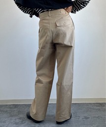 極美 MOVER GARMENTS サイドアジャスター 2タックパンツ チノパン 定番品】2tuck Regular Model 【BCMG52-80】 Black C100% High