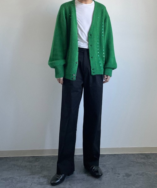 y/m by れぽすけ（イムバイレポスケ）の「サイドアジャスター2タックパンツ（その他パンツ・メンズ・ブラック/ライトベージュ・S/M/L/XL/XS）」の4枚目の写真