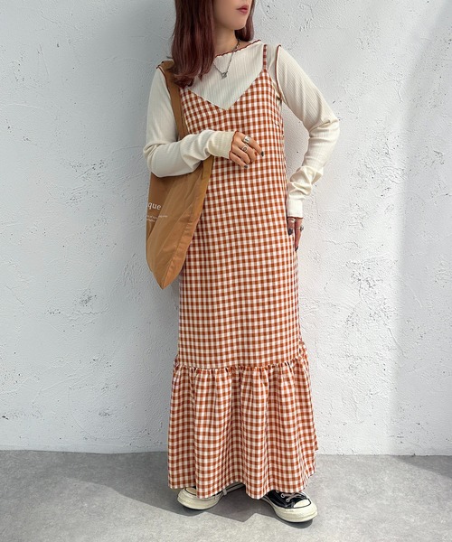 apres jour mignon(アプレジュールミニョン)の「メローリブトップス【ZOZOTOWN限定アイテム】(Tシャツ/カットソー・レディース・オレンジ/ブルー/グリーン/アイボリー・X-LARGE/フリー)」の10枚目の写真