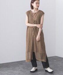 BEAMS HEART | BEAMS HEART / 3WAY ブロックメッシュ ワンピース(ワンピース)