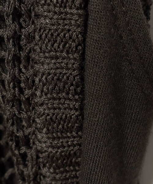 BEAMS HEART（ビームスハート）の「BEAMS HEART / 3WAY ブロックメッシュ ワンピース（ワンピース・レディース・クリアブラック/ダークベージュ/オレンジ・FREE）」の21枚目の写真