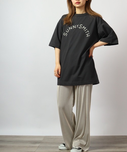 spiritoso(スピリトーゾ)の「spiritoso リラックスイージーリブパンツ(その他パンツ・レディース・ブラウン/ブラック/ベージュ・M)」の4枚目の写真