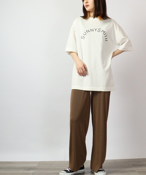 spiritoso(スピリトーゾ)の「spiritoso リラックスイージーリブパンツ(その他パンツ・レディース・ブラウン/ブラック/ベージュ・M)」の7枚目の写真