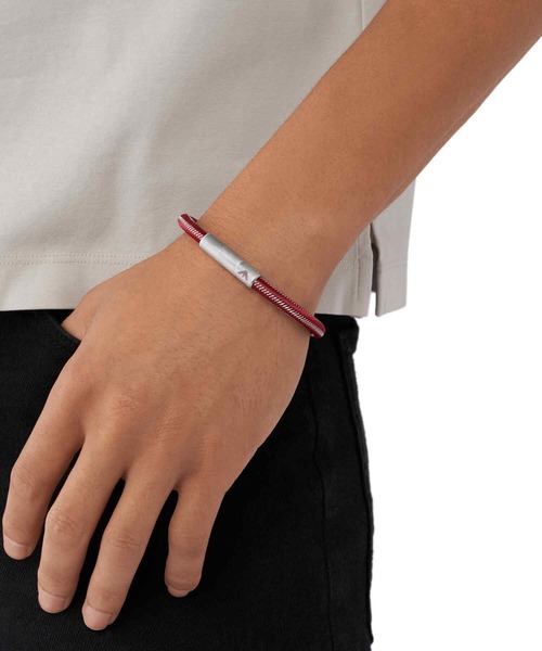 EMPORIO ARMANI（エンポリオアルマーニ）の「BRACELET EGS2992040（ブレスレット・メンズ・レッド・FREE）」の2枚目の写真