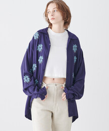 NOMA t.d. | NOMA t.d. | 刺繍オープンカラーシャツ WOMEN(シャツ/ブラウス)