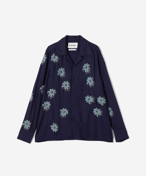 NOMA t.d.(ノーマティーディー)の「NOMA t.d. | 刺繍オープンカラーシャツ WOMEN(シャツ/ブラウス・レディース・ベージュ系その他/ブルー系その他5・1)」の8枚目の写真