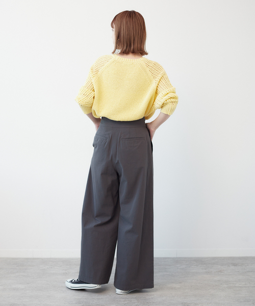 B.C STOCK(ベーセーストック)の「リボンパンツ(スラックス・レディース・ベージュ/ブラック・SMALL/MEDIUM)」の5枚目の写真