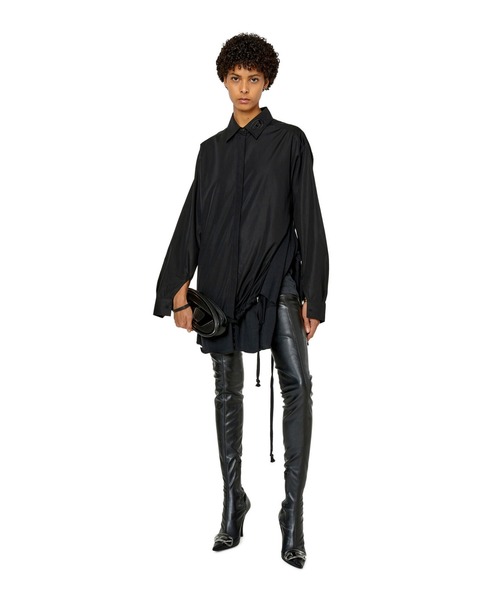 DIESEL（ディーゼル）の「レディース 長袖 オーバーフィット シャツ（シャツ/ブラウス・レディース・ホワイト/ブラック・36inch/38inch/40inch/42inch）」の6枚目の写真