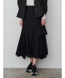 ELENDEEK | シアーサッカーアシンメトリースカート(スカート)