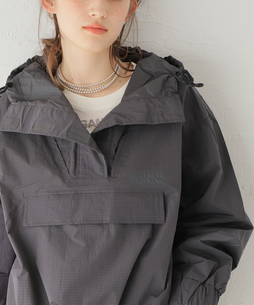 GANNI パーカー　グレー　限定値下げ‼️ 楽天市場】GANNI ガニー パーカー Isoli Cropped Oversized