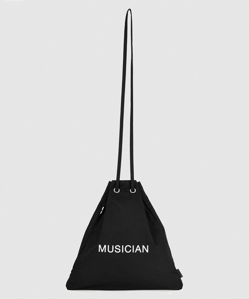 LAD MUSICIAN(ラッドミュージシャン)の「DRAWSTRING BAG(ショルダーバッグ・メンズ・ブラック/グレー・FREE)」の9枚目の写真