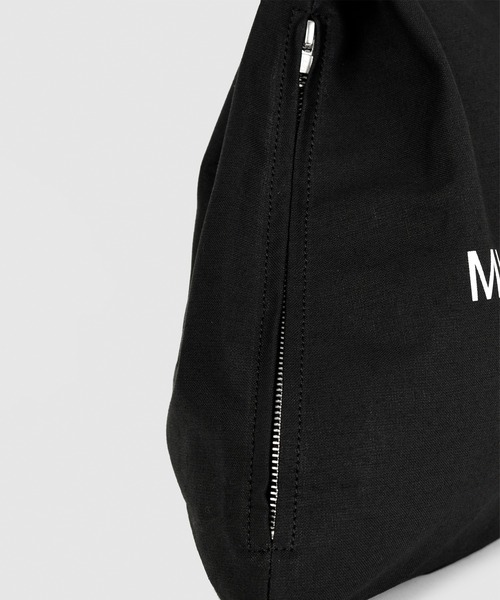 LAD MUSICIAN(ラッドミュージシャン)の「DRAWSTRING BAG(ショルダーバッグ・メンズ・ブラック/グレー・FREE)」の6枚目の写真